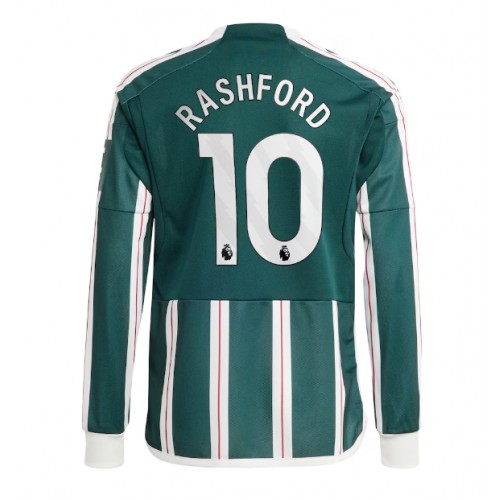 Maillot de foot Manchester United Marcus Rashford #10 Extérieur 2023-24 Manche Longue